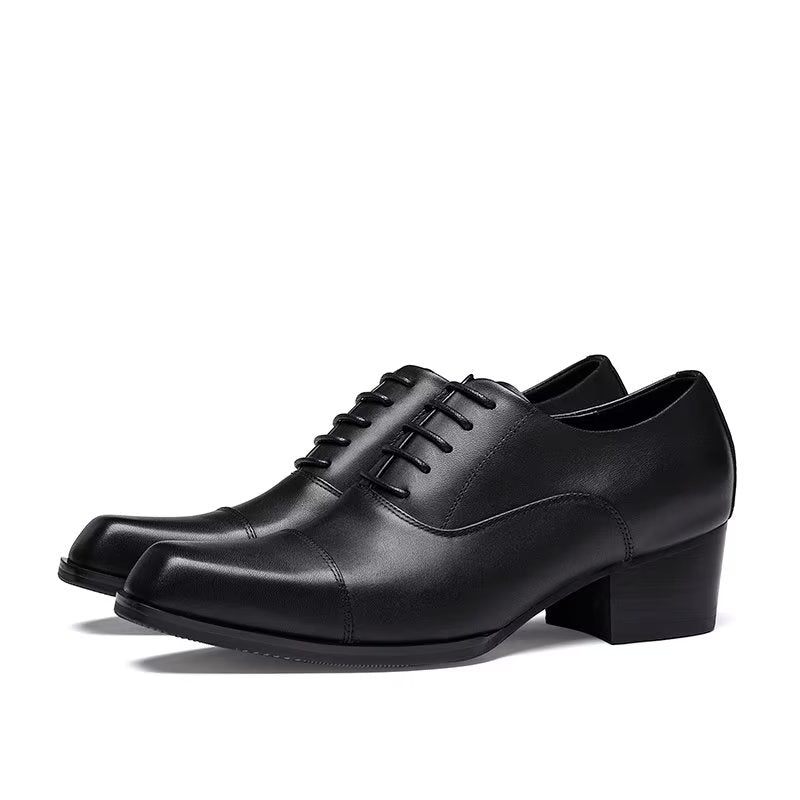 Sapatos Formais Masculinos Couro Oxford - Preto