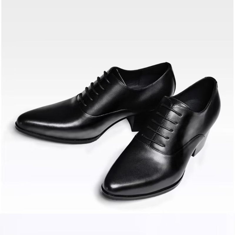 Sapatos Formais Masculinos Couro Oxford - Preto