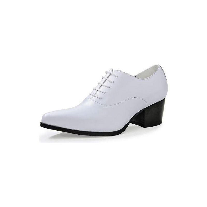 Sapatos Formais Masculinos Couro Oxford - Branco