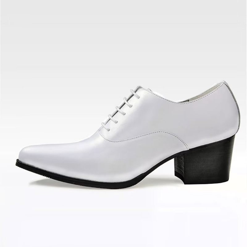 Sapatos Formais Masculinos Couro Oxford - Branco