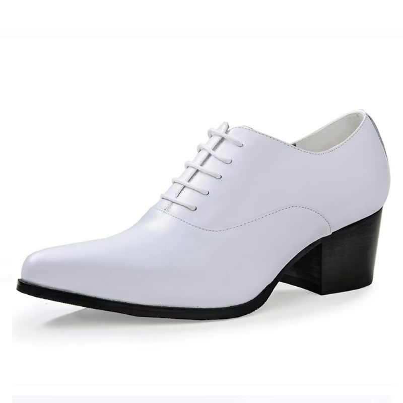 Sapatos Formais Masculinos Couro Oxford - Branco