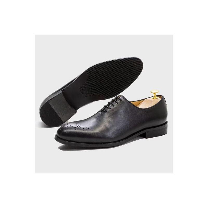 Sapatos Formais Masculinos Couro Requintado - Preto