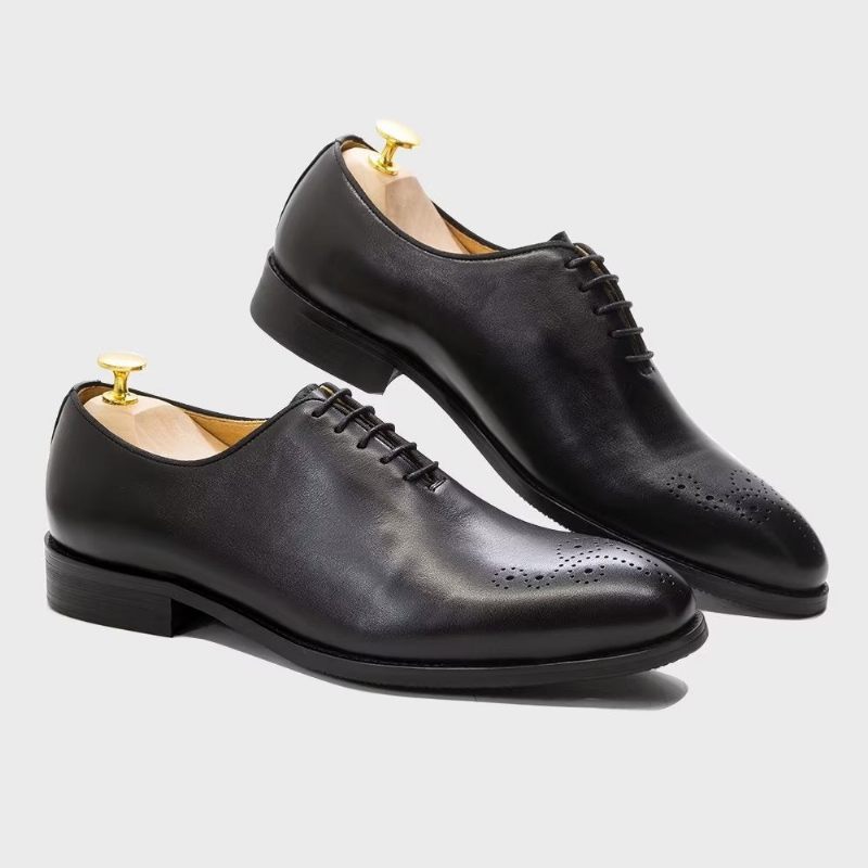 Sapatos Formais Masculinos Couro Requintado - Preto