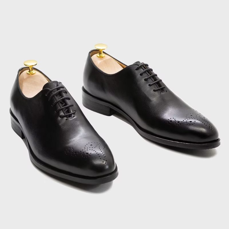 Sapatos Formais Masculinos Couro Requintado - Preto