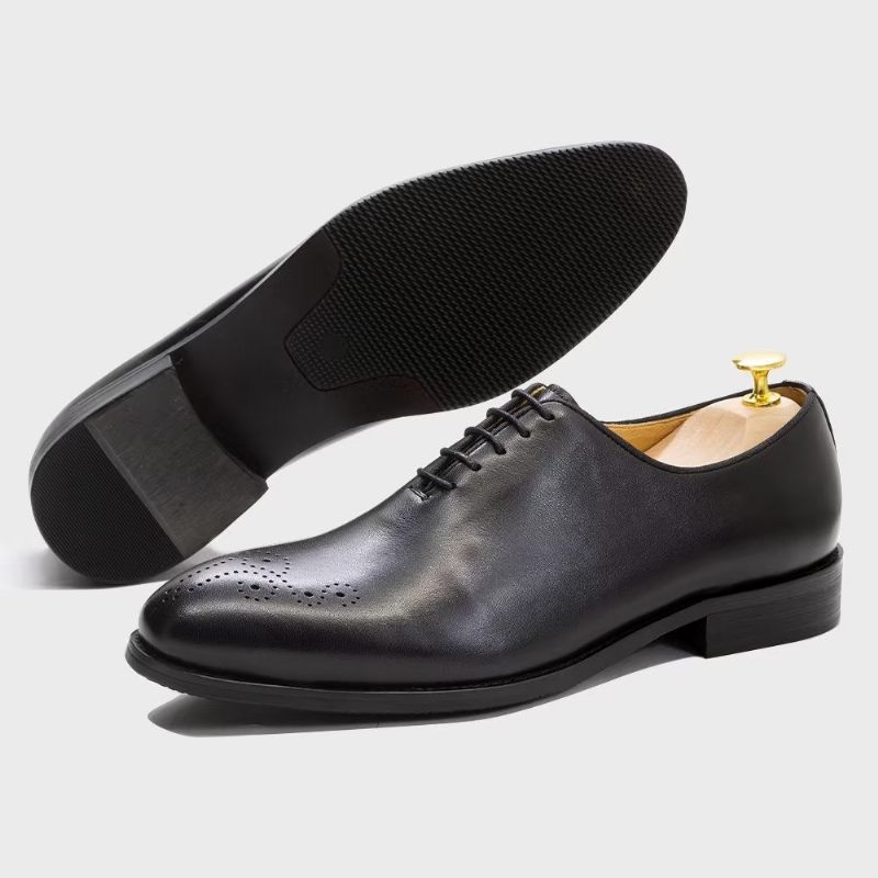 Sapatos Formais Masculinos Couro Requintado - Preto