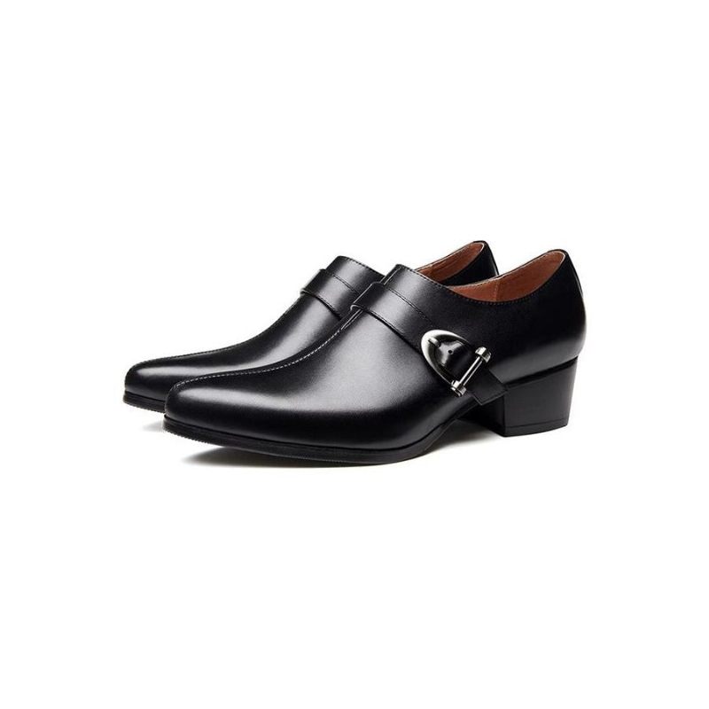 Sapatos Formais Masculinos Couro Requintado Monkstrap Sociais