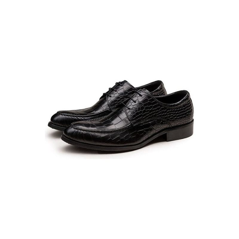 Sapatos Formais Masculinos Couro Vaca Derby - Preto