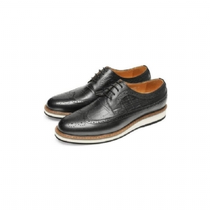 Sapatos Formais Masculinos Couro Vaca Designer Brogue Casuais