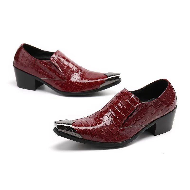 Sapatos Formais Masculinos Crocslip Sociais Elegantes - Vermelho