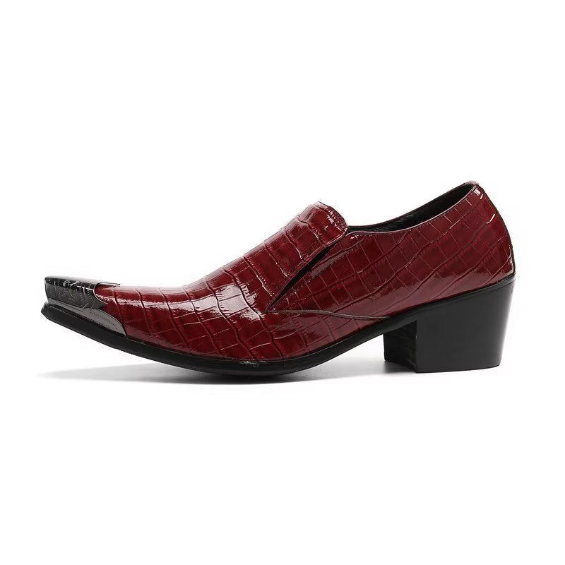 Sapatos Formais Masculinos Crocslip Sociais Elegantes - Vermelho