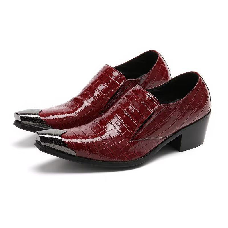 Sapatos Formais Masculinos Crocslip Sociais Elegantes - Vermelho