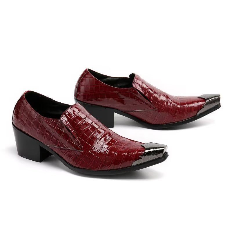 Sapatos Formais Masculinos Crocslip Sociais Elegantes - Vermelho