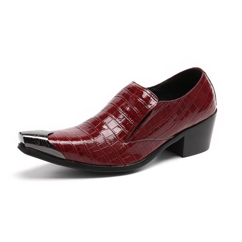 Sapatos Formais Masculinos Crocslip Sociais Elegantes - Vermelho