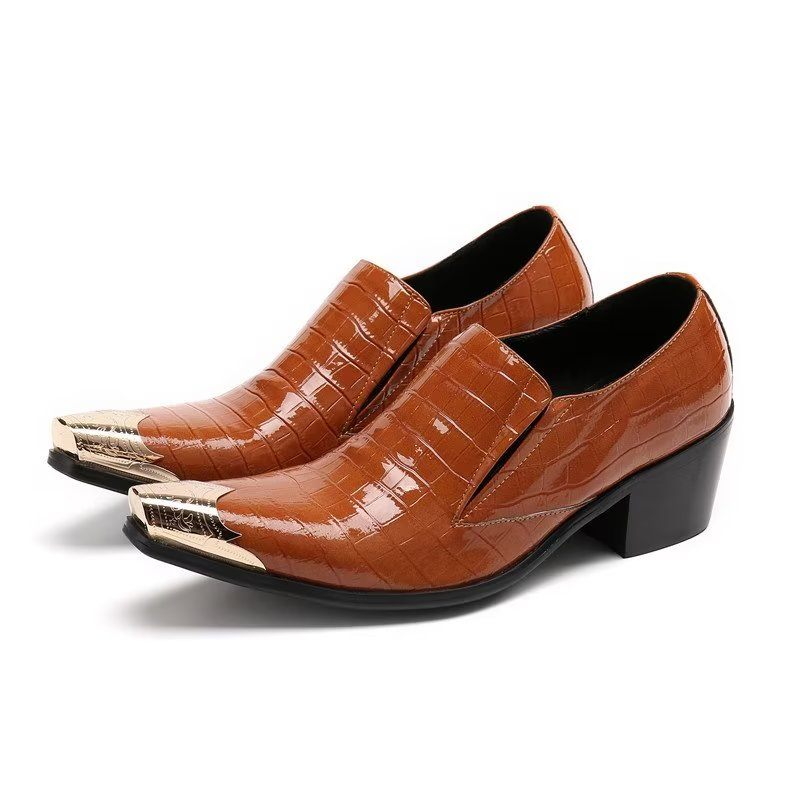 Sapatos Formais Masculinos Crocslip Sociais Elegantes - Marrom