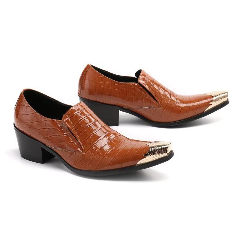 Sapatos Formais Masculinos Crocslip Sociais Elegantes - Marrom