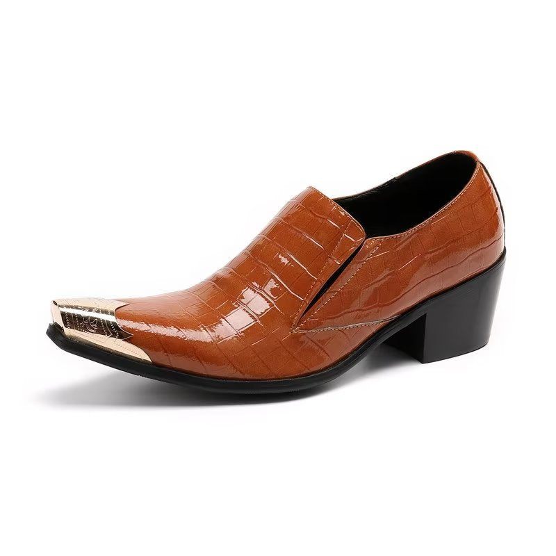 Sapatos Formais Masculinos Crocslip Sociais Elegantes - Marrom