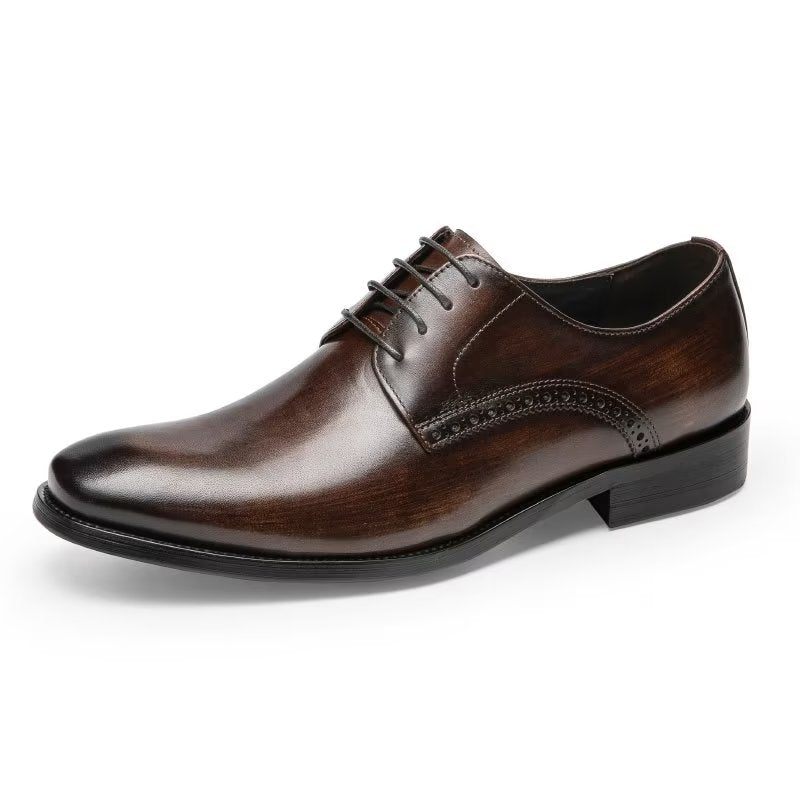 Sapatos Formais Masculinos Derby Chiques - Café