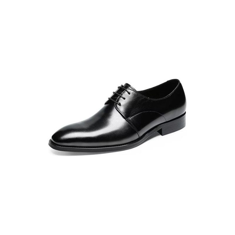 Sapatos Formais Masculinos Derby Couro Vaca Refinado