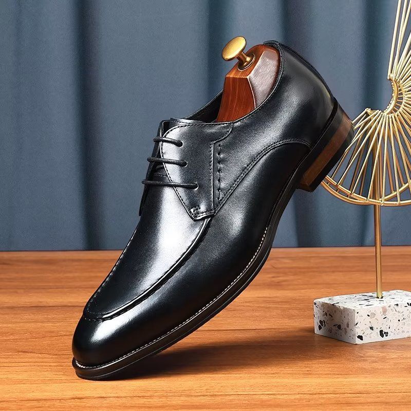 Sapatos Formais Masculinos Derby Elegantes - Preto