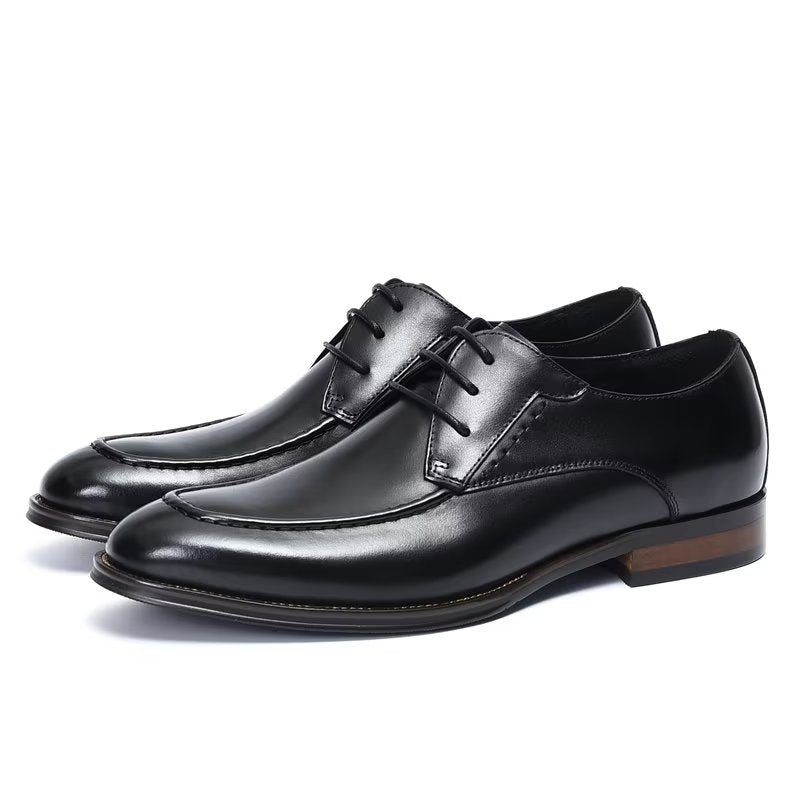 Sapatos Formais Masculinos Derby Elegantes - Preto