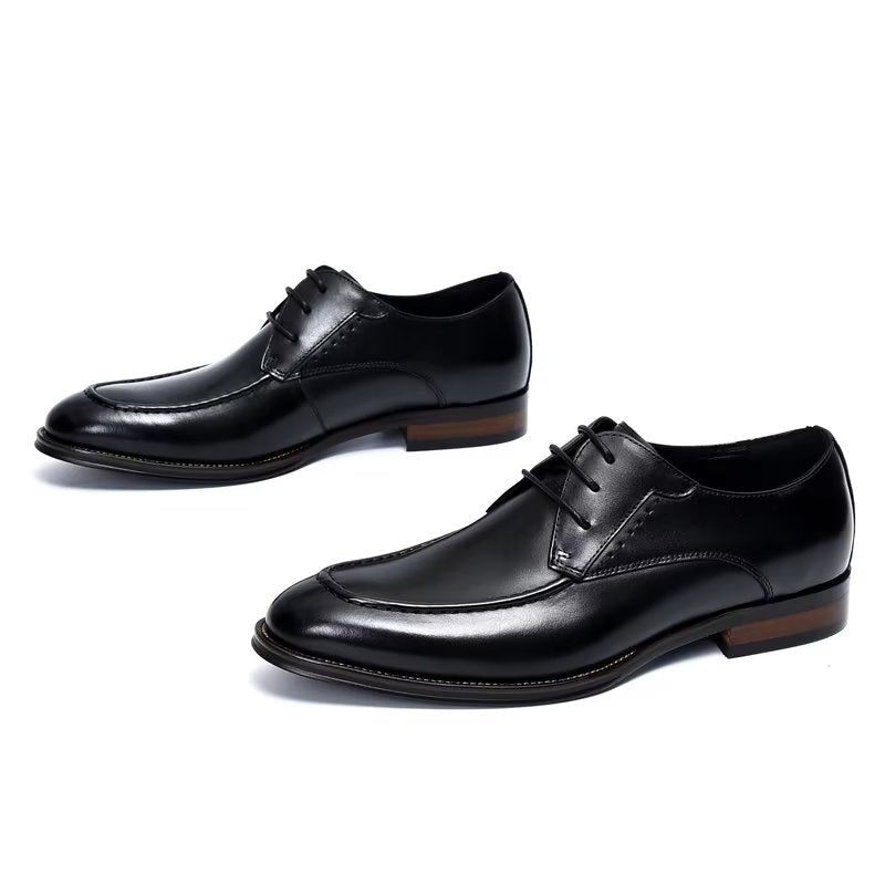 Sapatos Formais Masculinos Derby Elegantes - Preto