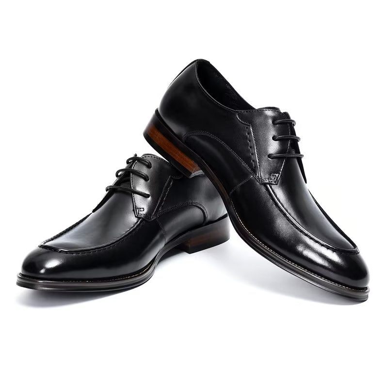 Sapatos Formais Masculinos Derby Elegantes - Preto