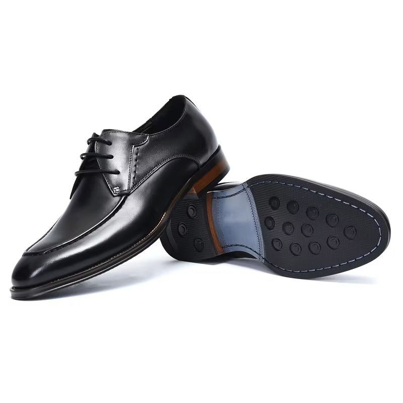 Sapatos Formais Masculinos Derby Elegantes - Preto