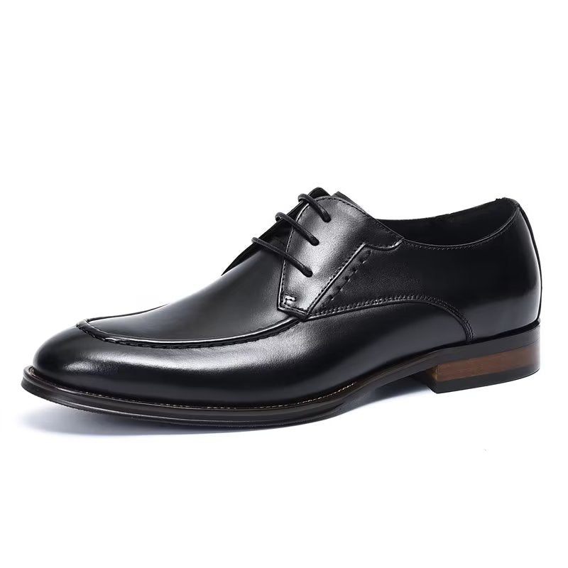 Sapatos Formais Masculinos Derby Elegantes - Preto