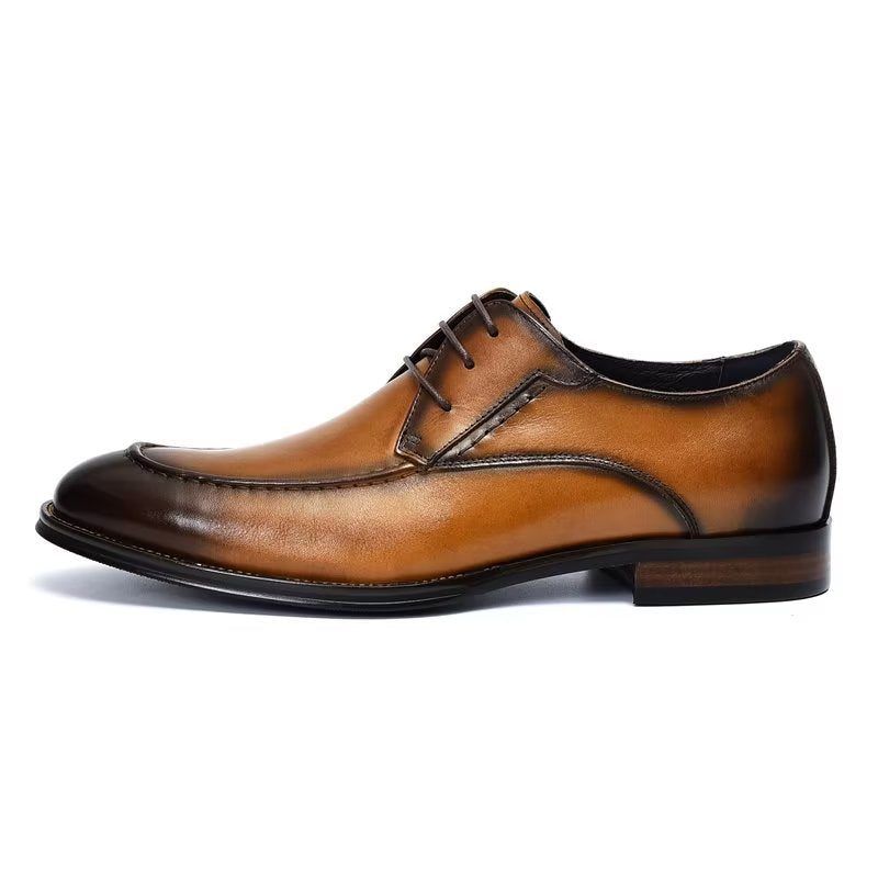 Sapatos Formais Masculinos Derby Elegantes - Café