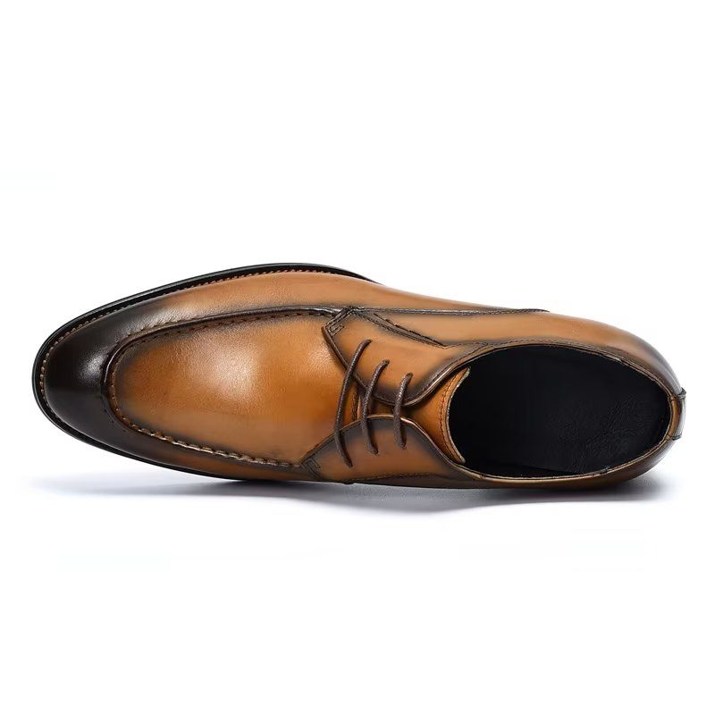 Sapatos Formais Masculinos Derby Elegantes - Café