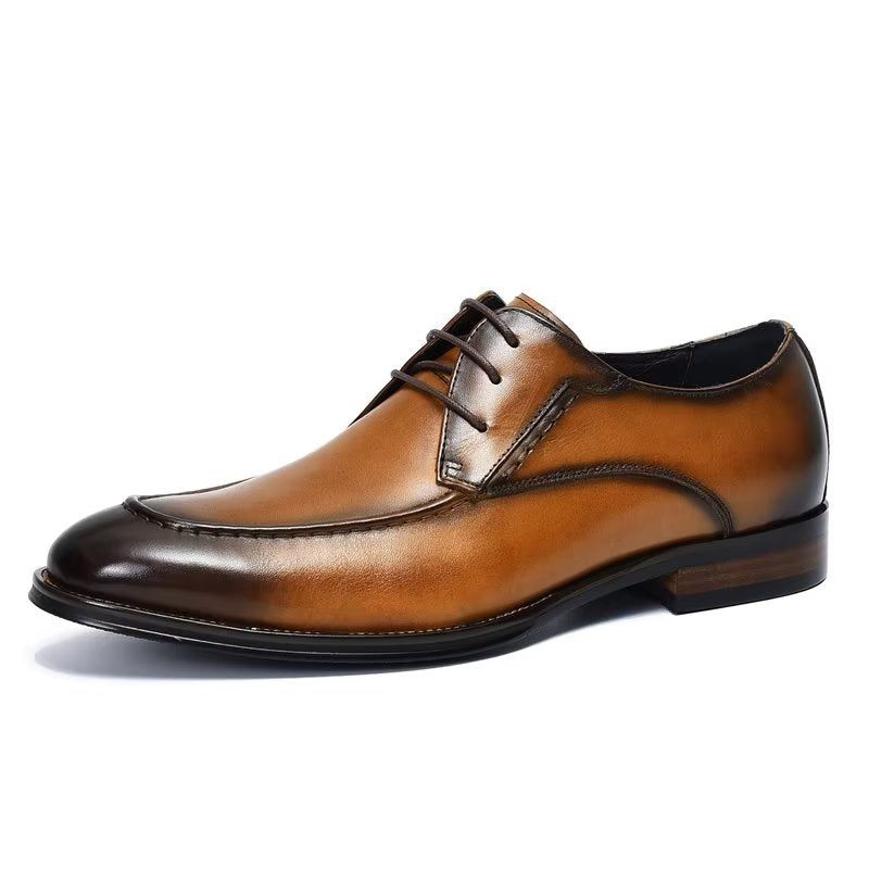 Sapatos Formais Masculinos Derby Elegantes - Café