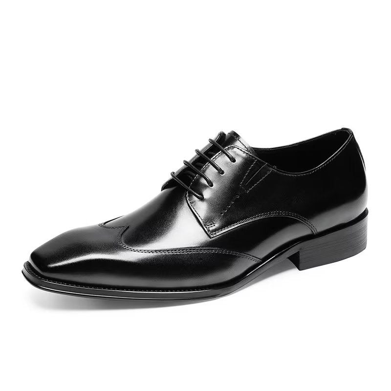 Sapatos Formais Masculinos Derby Elegantes - Preto