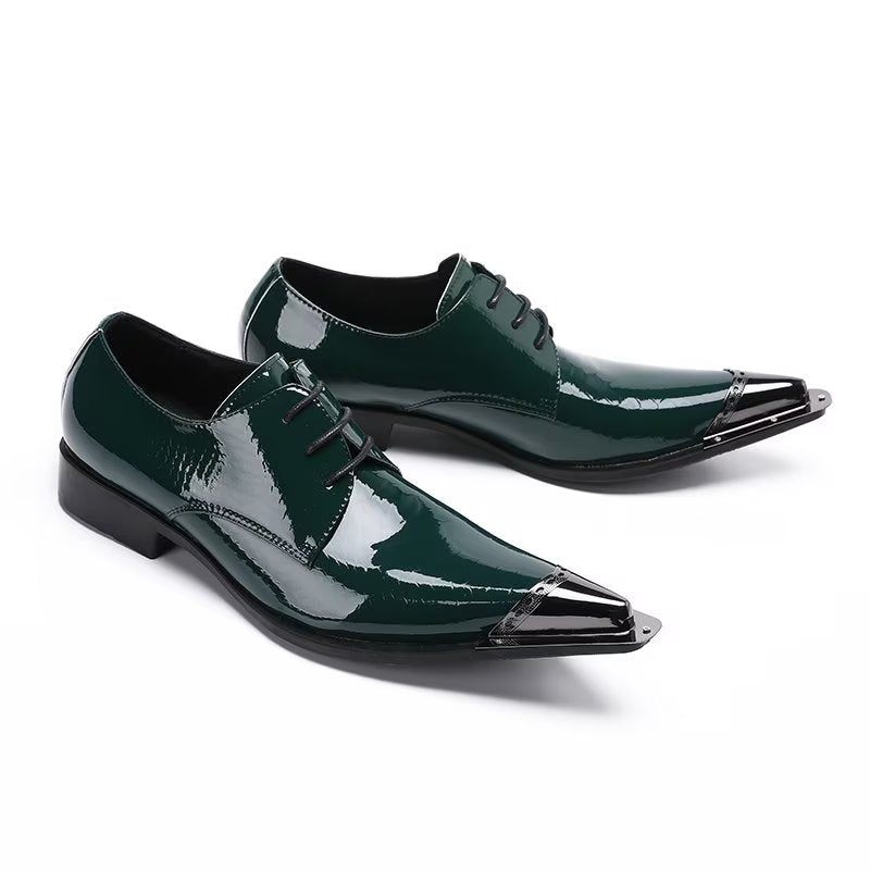 Sapatos Formais Masculinos Derby Requintados - Verde