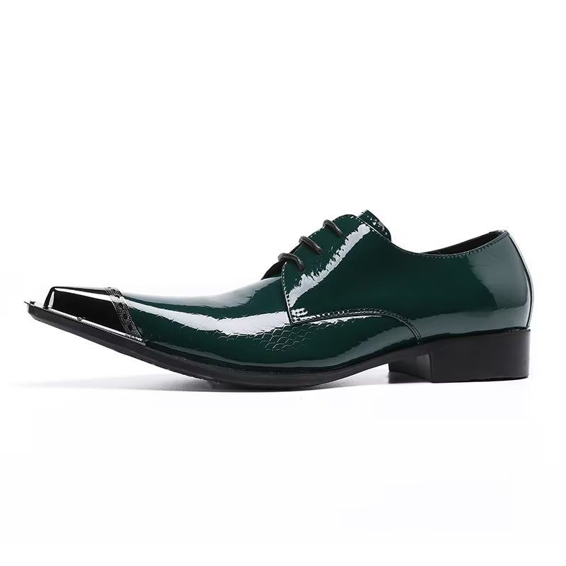 Sapatos Formais Masculinos Derby Requintados - Verde