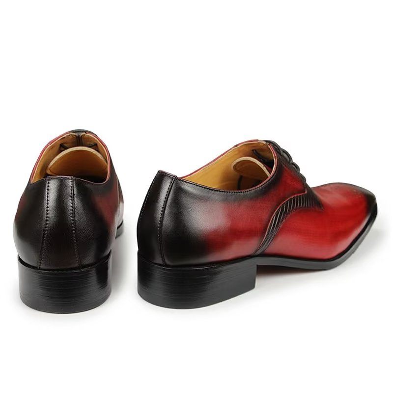 Sapatos Formais Masculinos Elegantes Brogues Casamento - Vermelho