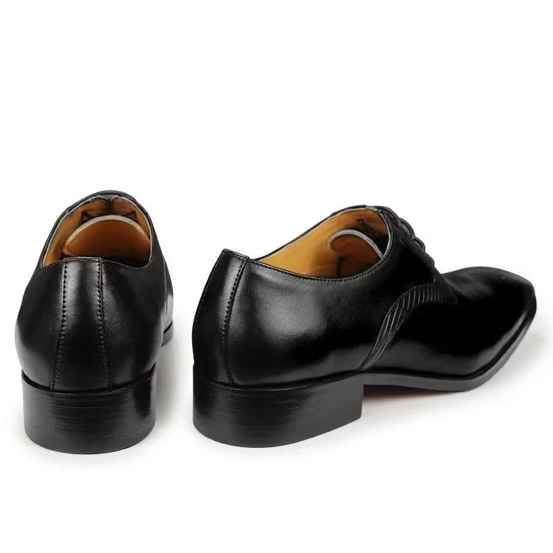 Sapatos Formais Masculinos Elegantes Brogues Casamento - Preto