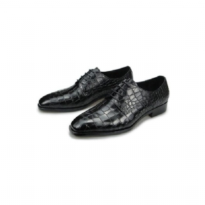 Sapatos Formais Masculinos Elegantes Croctex Dedo Apontado Derby Vestido Luxo