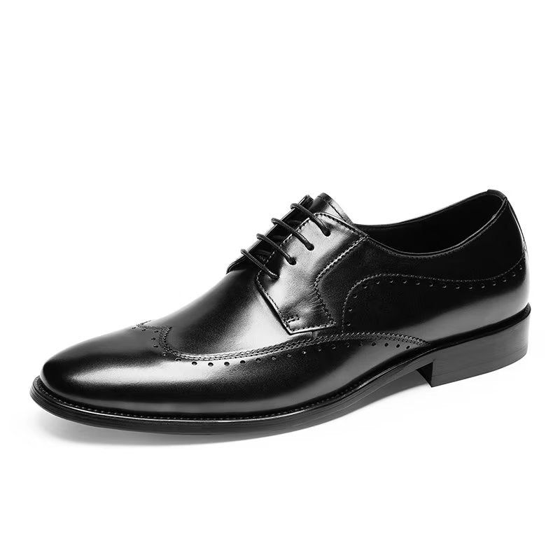 Sapatos Formais Masculinos Elegantes Derbies - Preto