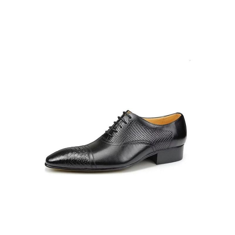 Sapatos Formais Masculinos Elegantes E Personalizados Em Couro Brogue Com Cadarços Para Casamento