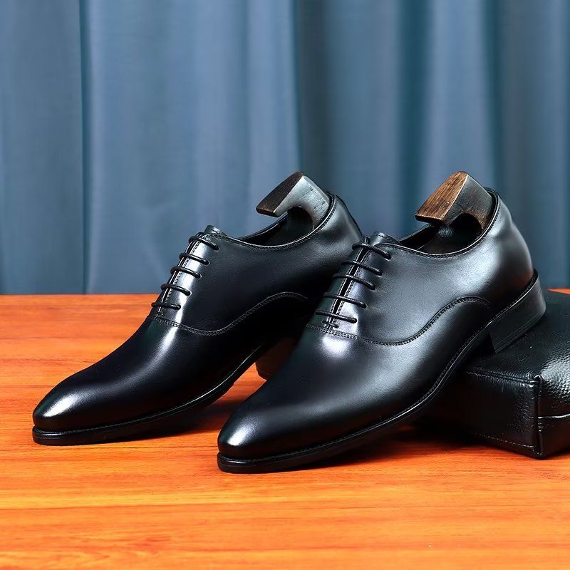 Sapatos Formais Masculinos Elegantes Oxford - Preto