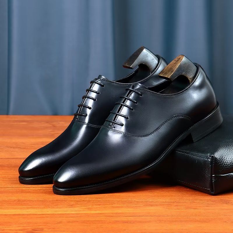 Sapatos Formais Masculinos Elegantes Oxford - Preto