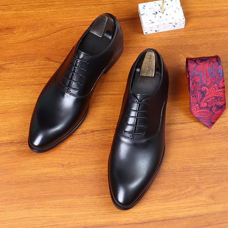 Sapatos Formais Masculinos Elegantes Oxford - Preto