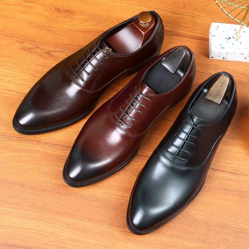 Sapatos Formais Masculinos Elegantes Oxford - Preto