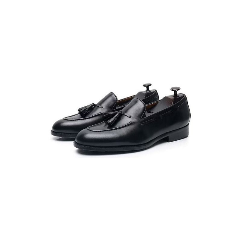 Sapatos Formais Masculinos Elegantes Oxford Couro Estilo Brogue Com Borla