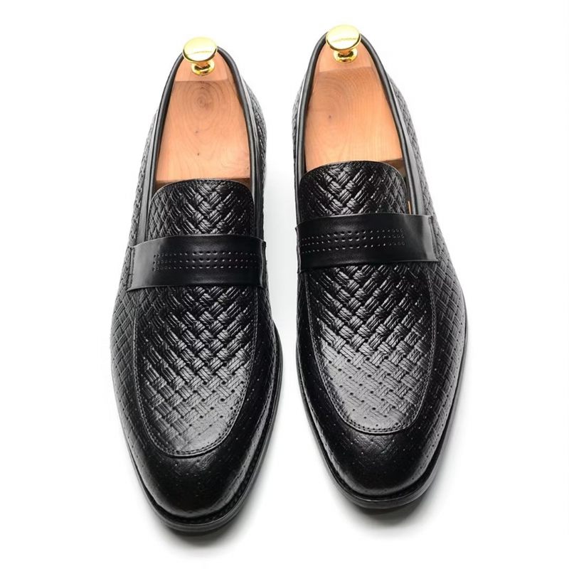 Sapatos Formais Masculinos Elegantes Sociais Slip-on - Preto