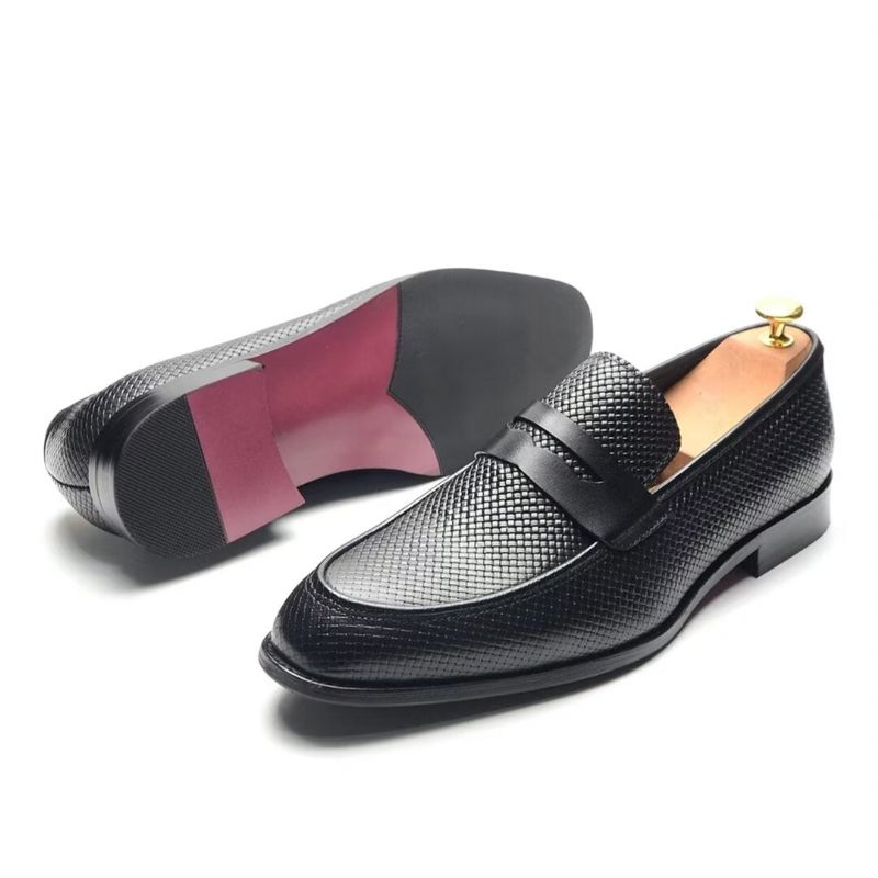 Sapatos Formais Masculinos Elegantes Sociais Slip-on - Preto