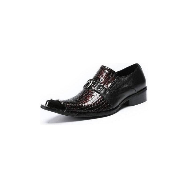 Sapatos Formais Masculinos Eleganza Biqueira Pontuda Oxfords - Preto 