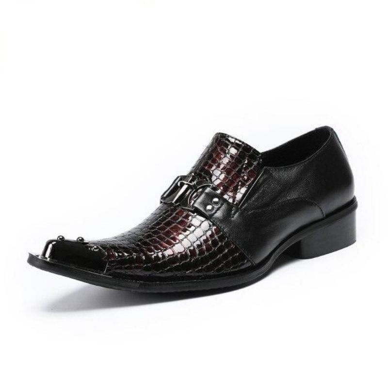 Sapatos Formais Masculinos Eleganza Biqueira Pontuda Oxfords - Preto 