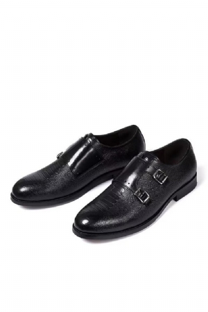 Sapatos Formais Masculinos Estilo Executivo Couro Slip-on