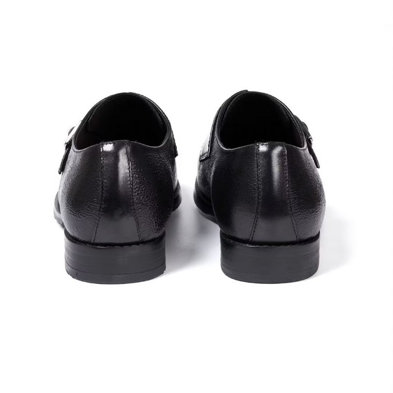 Sapatos Formais Masculinos Estilo Executivo Couro Slip-on - Preto